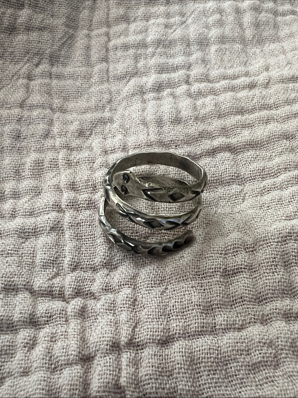 The Pony Express - Rattler’s Snake Ring - Sterling Silver